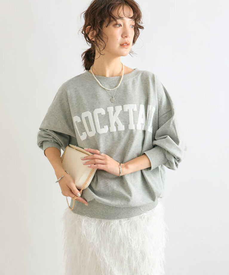  「【ロングシーズン着れる】COCKTAILライトスウェット」|Tシャツ・カットソー|