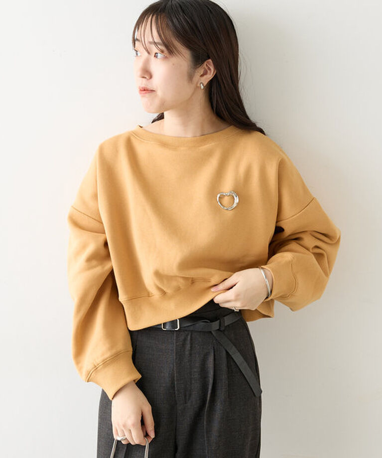  「ブローチ付きスウェット」|Tシャツ・カットソー|