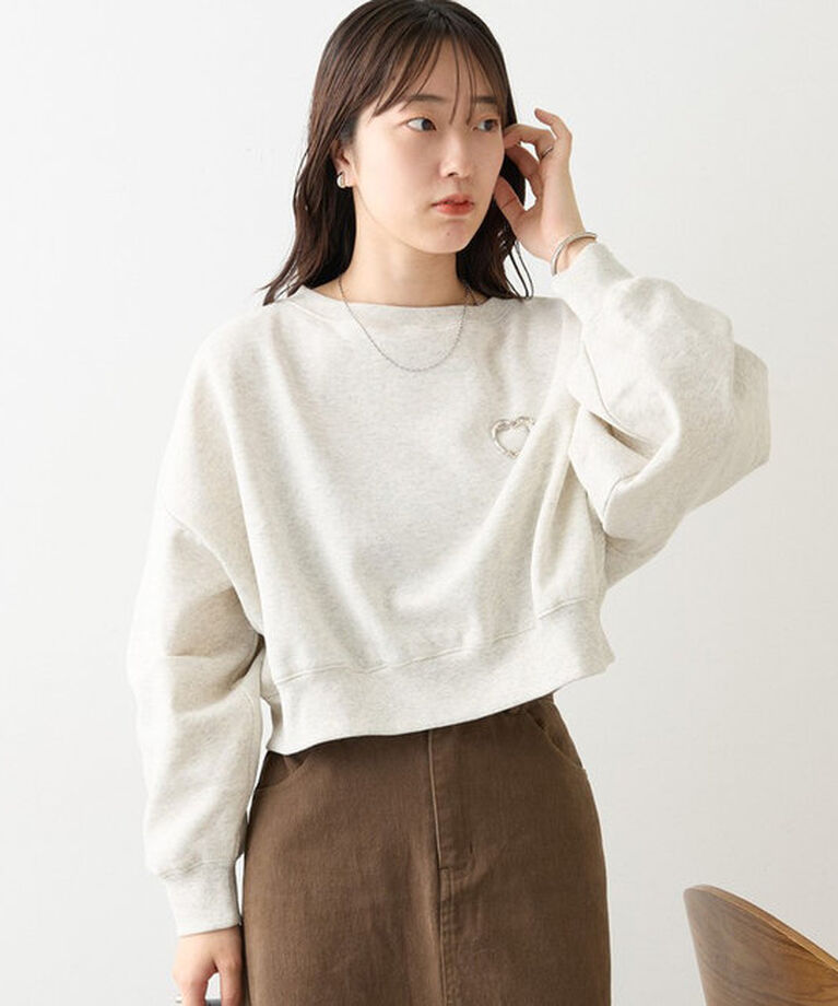  「ブローチ付きスウェット」|Tシャツ・カットソー|