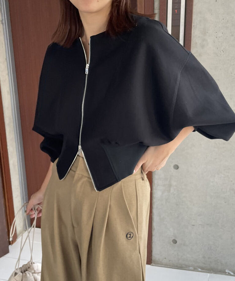  「【人気アイテム再入荷】WフェイスZIPカーディガン」|Tシャツ・カットソー|