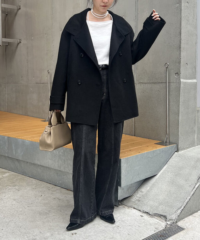  「【サイズ展開あり】Wフェイススタンドウールコート」|その他|