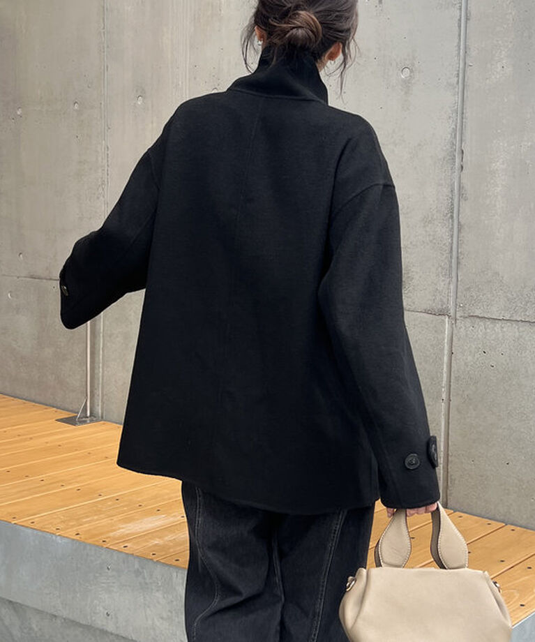  「【サイズ展開あり】Wフェイススタンドウールコート」|その他|