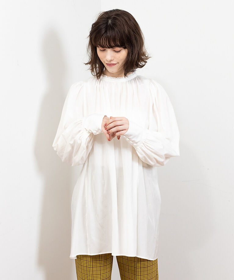 Rouge vif「バックデザインブラウス」|シャツ・ブラウス|ホワイト