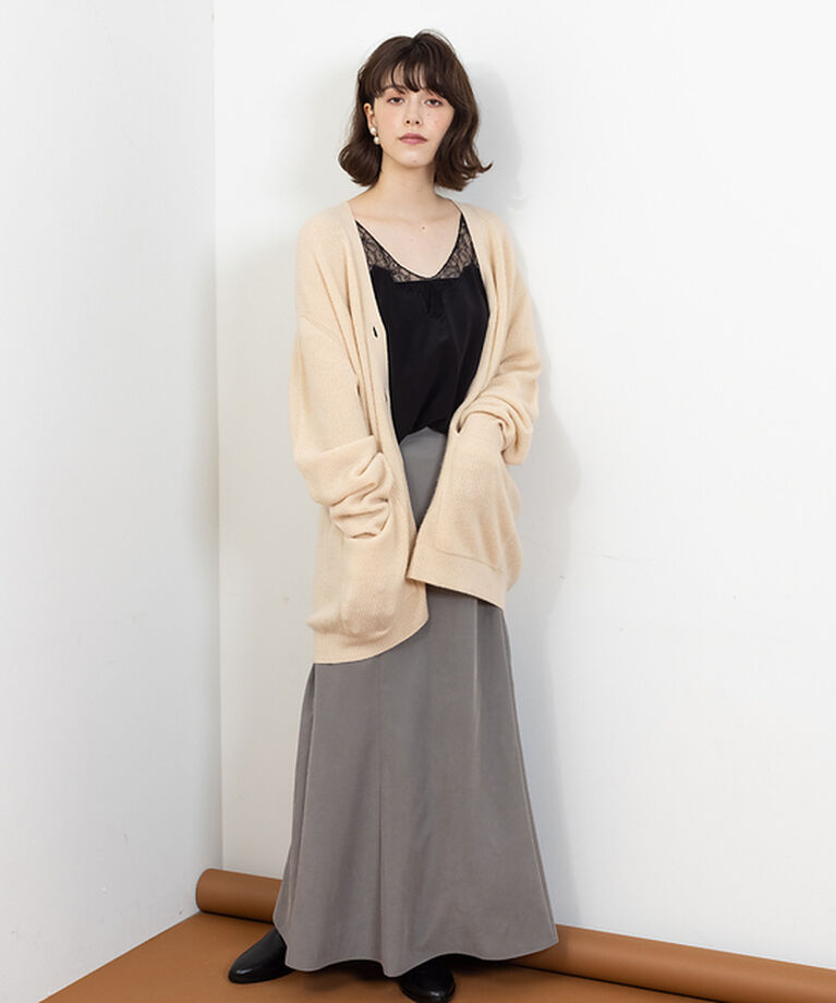 Rouge vif「ウール／カシミヤ　 Vネックカーディガン」|カーディガン|