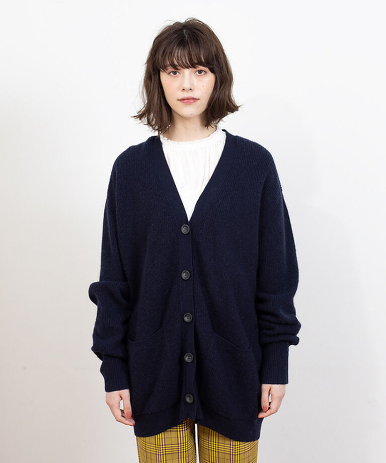 Rouge vif「ウール／カシミヤ　 Vネックカーディガン」|カーディガン|