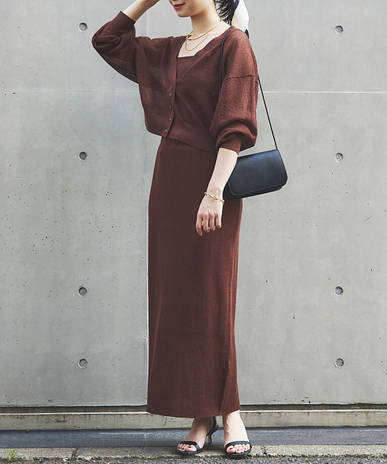 Rouge vif「【セットアップ対応】ストレートニットスカート」|スカート|