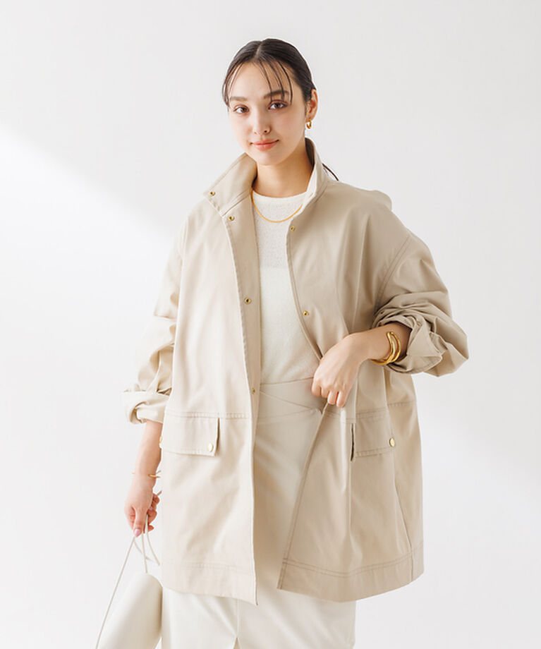 Rouge vif「スタンドカラー ハーフコートブルゾン」|その他|