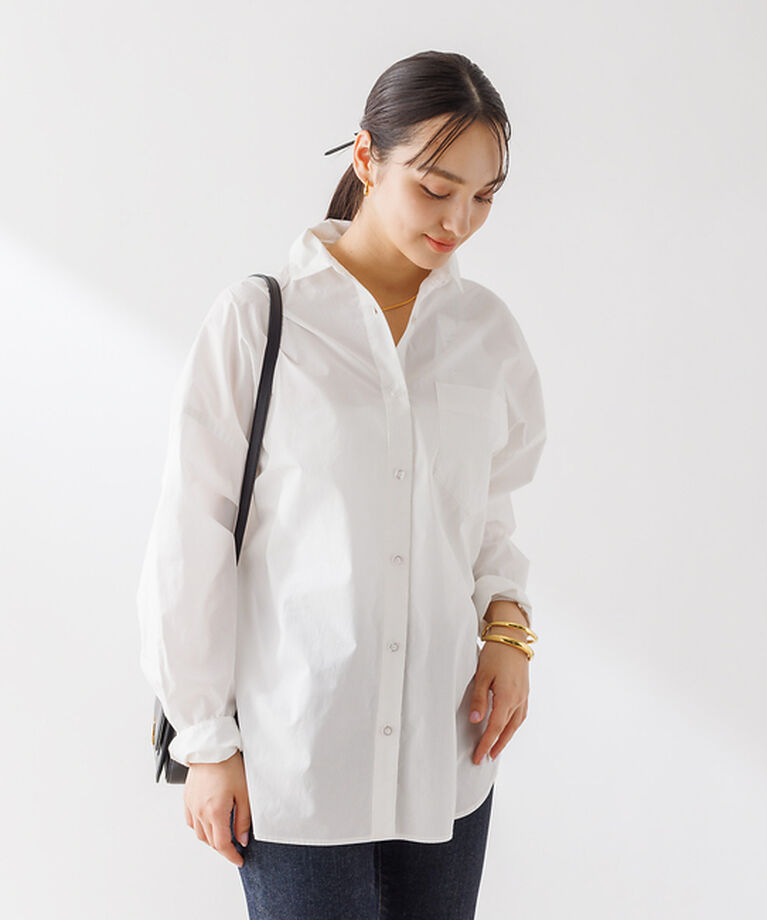 Rouge vif「コットンブロードタックフォルムシャツ」|シャツ・ブラウス|