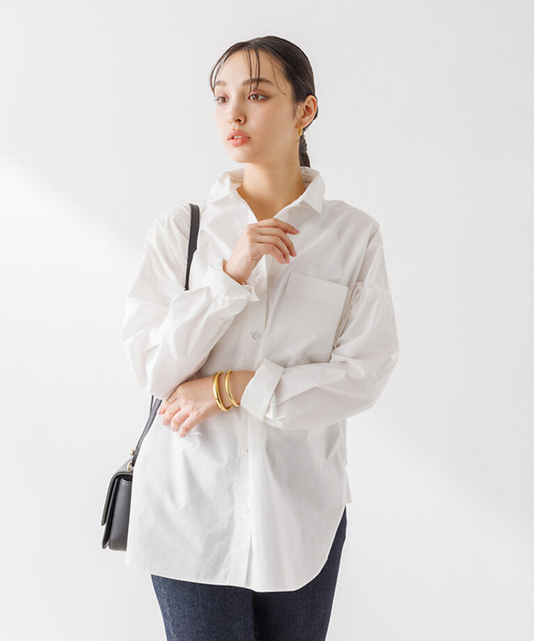 Rouge vif「コットンブロードタックフォルムシャツ」|シャツ・ブラウス|
