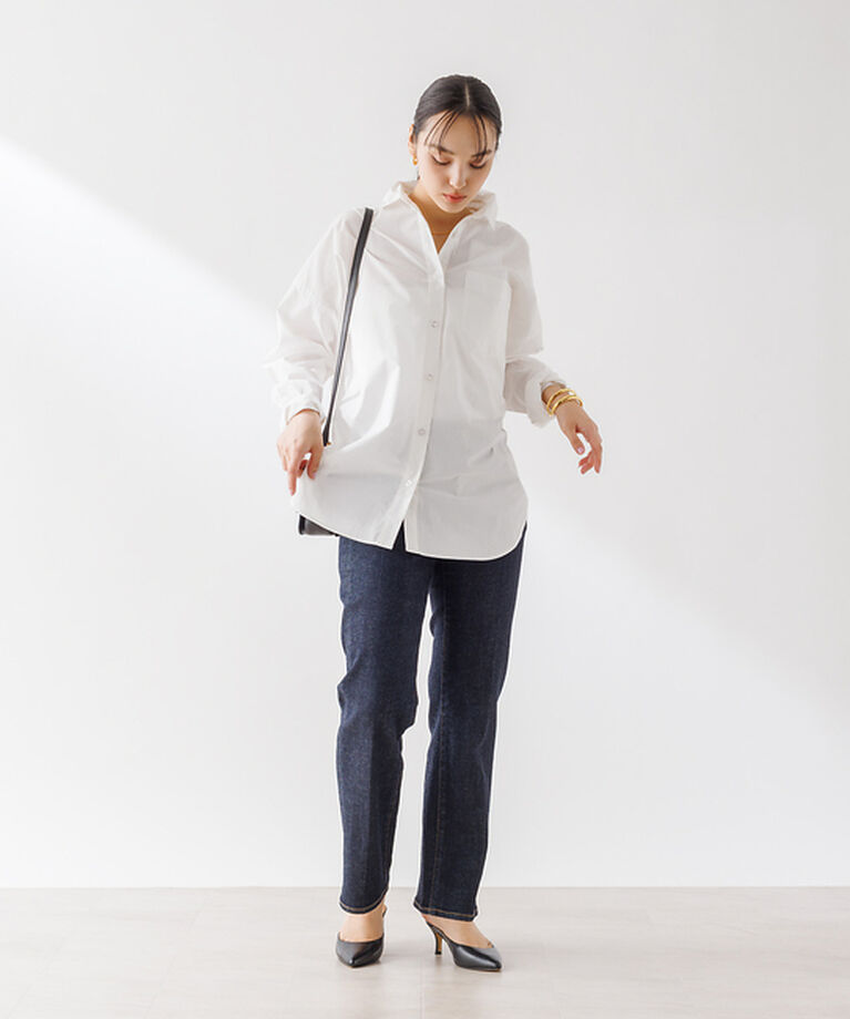 Rouge vif「コットンブロードタックフォルムシャツ」|シャツ・ブラウス|