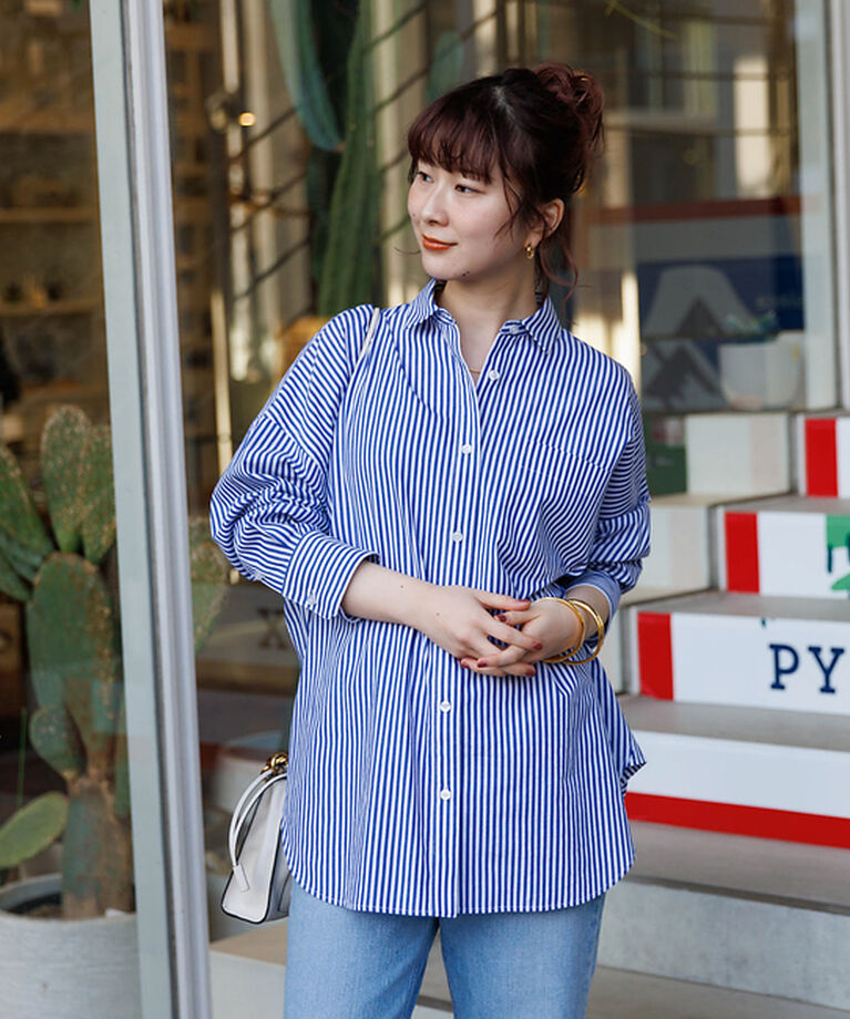 Rouge vif「コットンブロードタックフォルムシャツ」|シャツ・ブラウス|