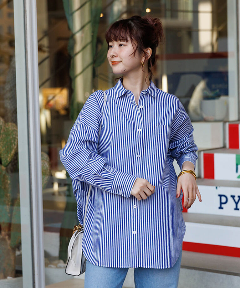 Rouge vif「コットンブロードタックフォルムシャツ」|シャツ・ブラウス|