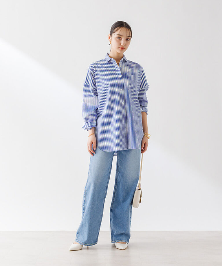 Rouge vif「コットンブロードタックフォルムシャツ」|シャツ・ブラウス|