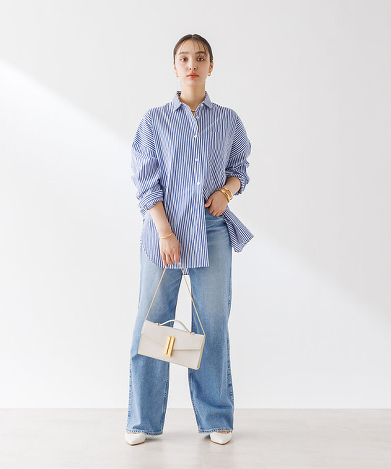 Rouge vif「コットンブロードタックフォルムシャツ」|シャツ・ブラウス|