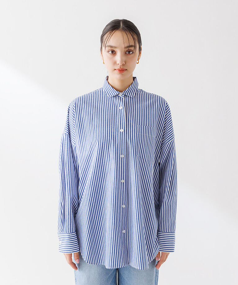 Rouge vif「コットンブロードタックフォルムシャツ」|シャツ・ブラウス|