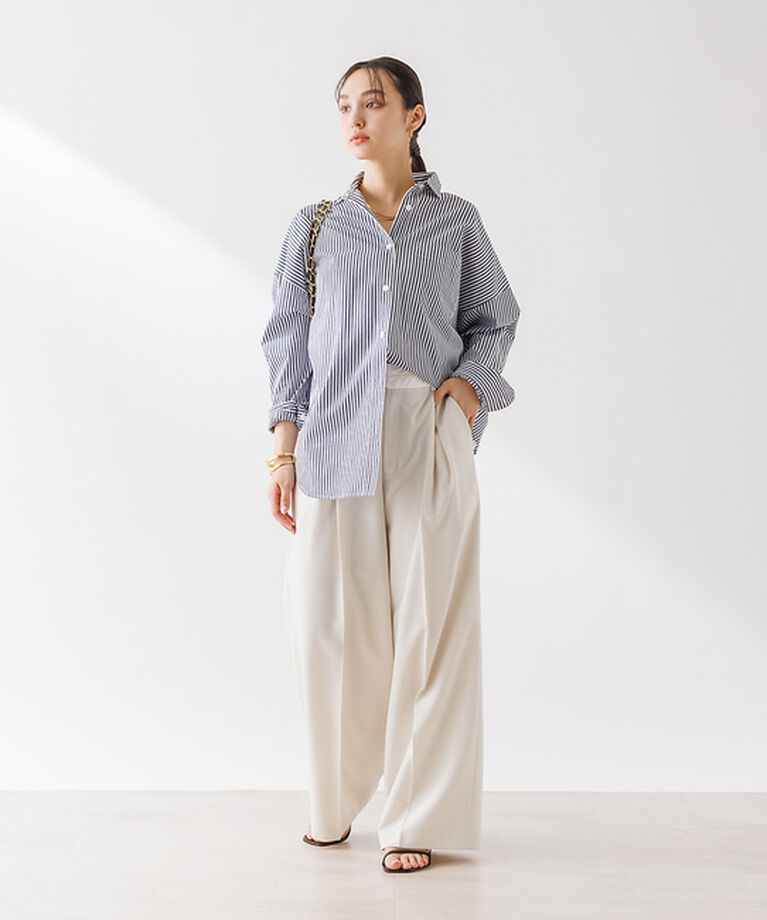 Rouge vif「コットンブロードタックフォルムシャツ」|シャツ・ブラウス|