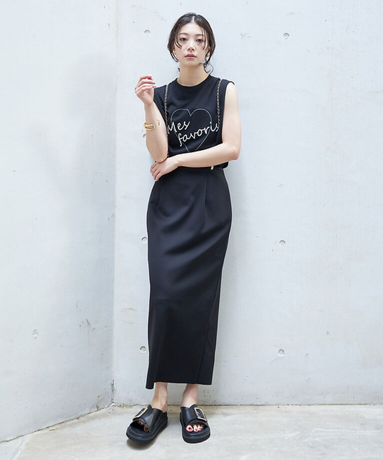 Rouge vif「【4サイズ展開】ストレッチダンボールタイトスカート」|スカート|