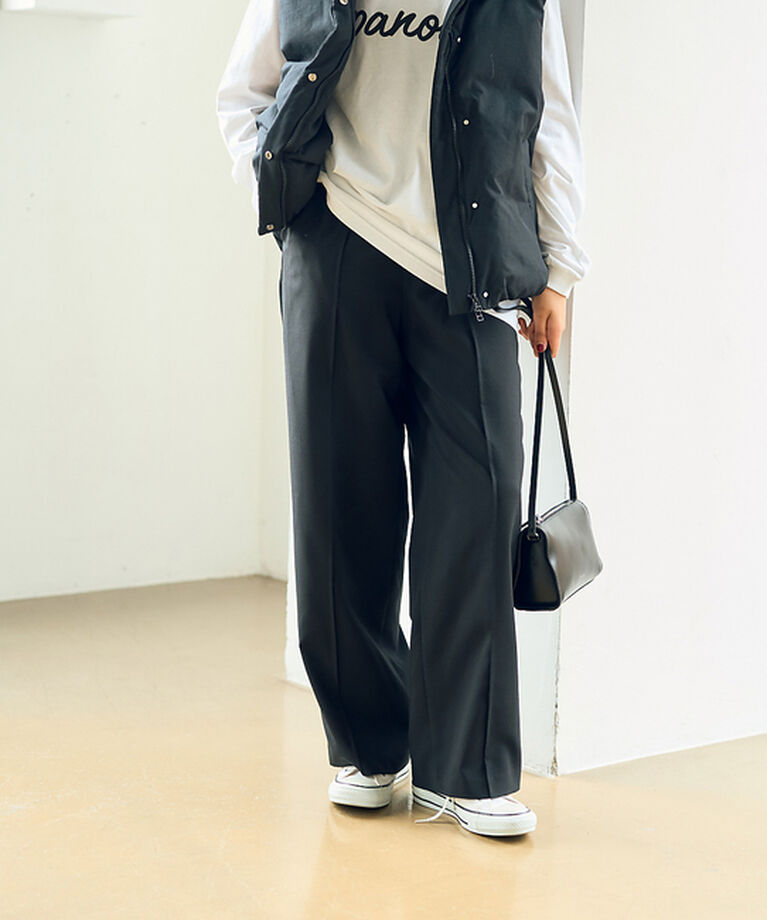 Rouge vif「ウールライクイージーストレートパンツ」|その他|