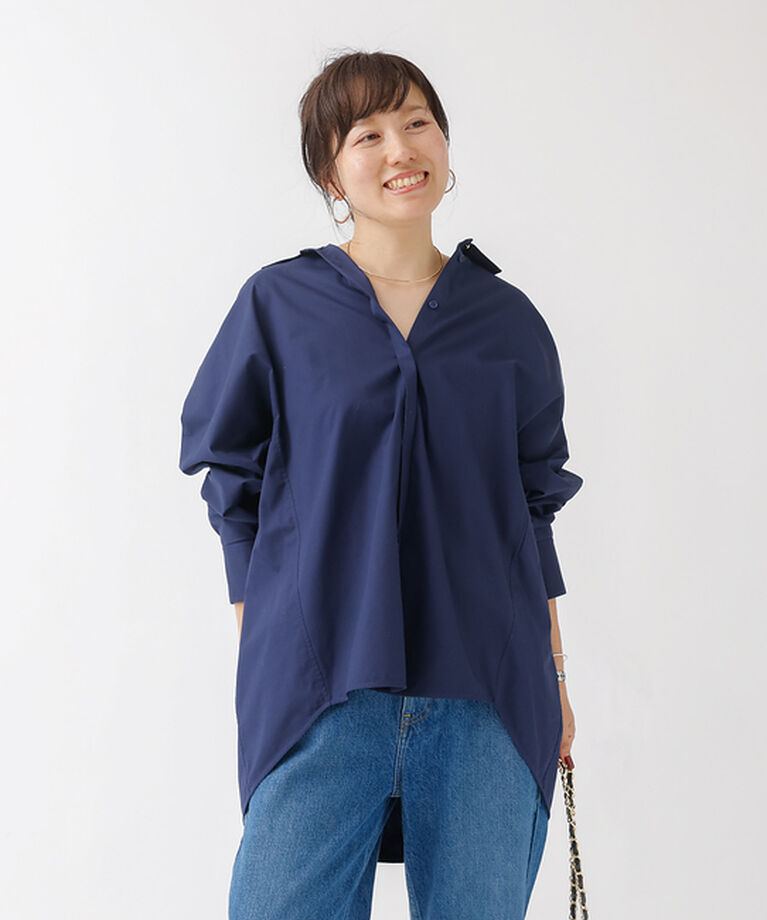 Rouge vif「マチ付きドルマンワイドシャツ」|シャツ・ブラウス|