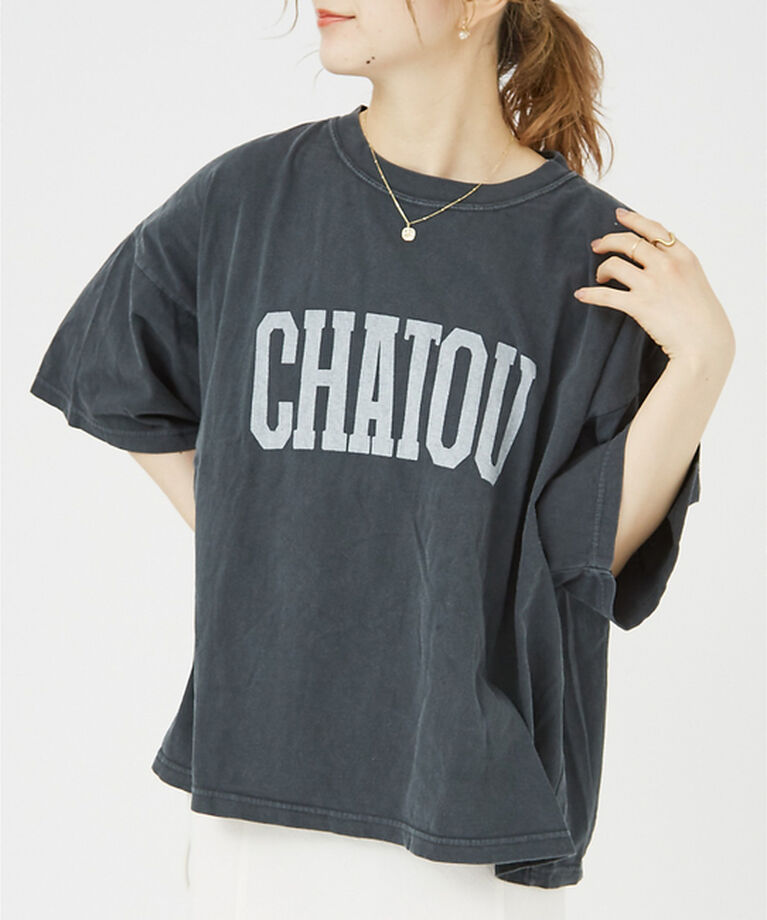 Rouge vif「【REMI RELIEF／レミレリーフ】別注 CHATOU  Tシャツ【予約】」|Tシャツ・カットソー|ブラック