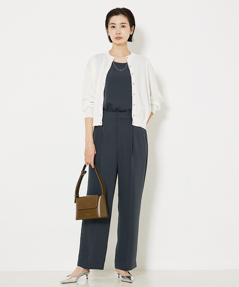 qualite「トルコサテンストレートパンツ」|その他|