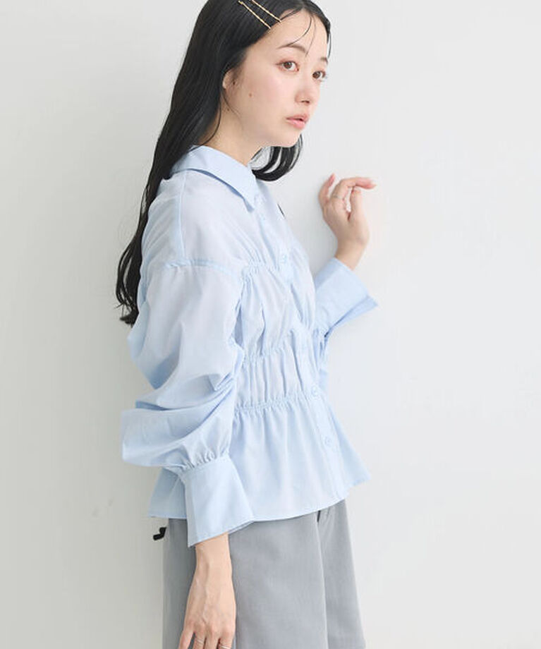 earth music&ecology「ビスチェライクシャーリングシャツ」|シャツ・ブラウス|