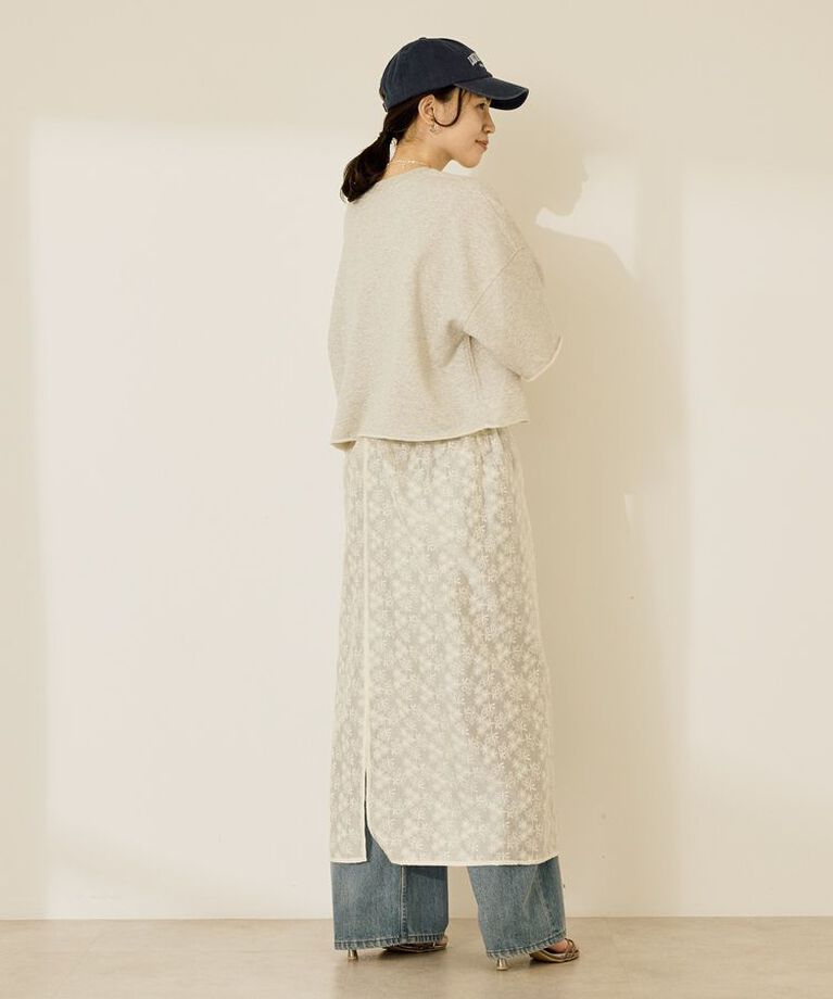 AMERICAN HOLIC「ミニ裏毛5分袖プルオーバー」|Tシャツ・カットソー|