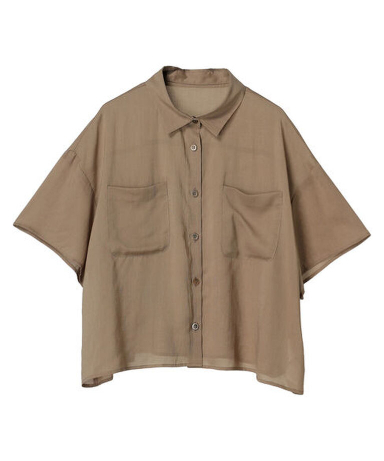 GARAGE OF GOOD CLOTHING「ボイルローンハーフスリーブブラウス」|シャツ・ブラウス|