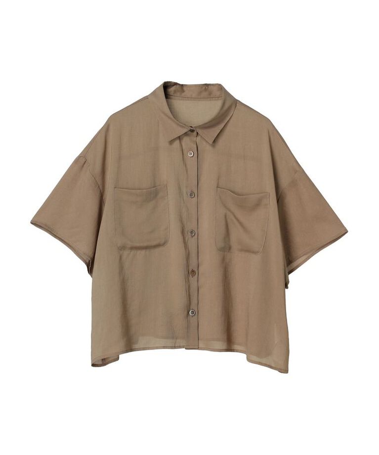GARAGE OF GOOD CLOTHING「ボイルローンハーフスリーブブラウス」|シャツ・ブラウス|