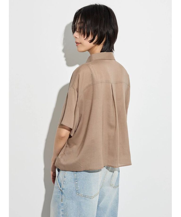 GARAGE OF GOOD CLOTHING「ボイルローンハーフスリーブブラウス」|シャツ・ブラウス|