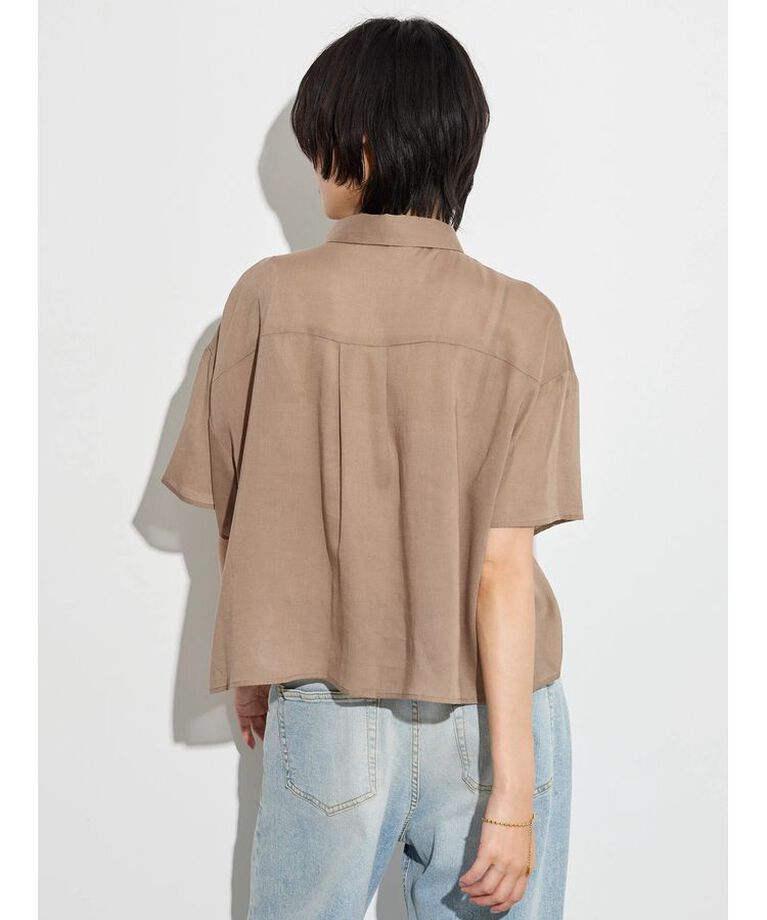 GARAGE OF GOOD CLOTHING「ボイルローンハーフスリーブブラウス」|シャツ・ブラウス|