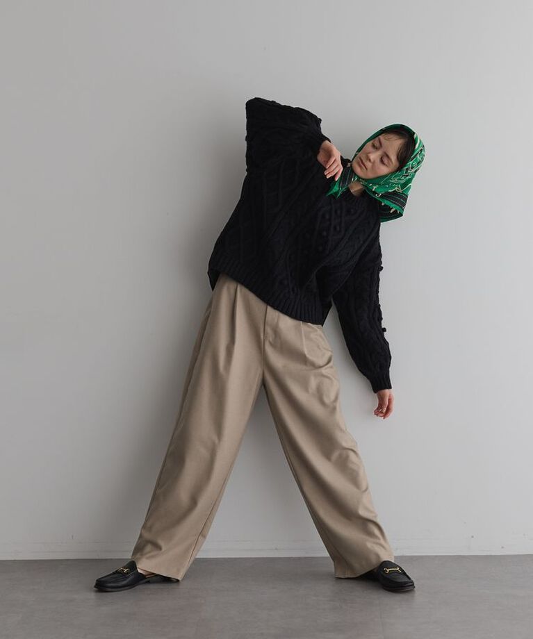 GARAGE OF GOOD CLOTHING「ウールライクワンタックワイドパンツ」|その他|