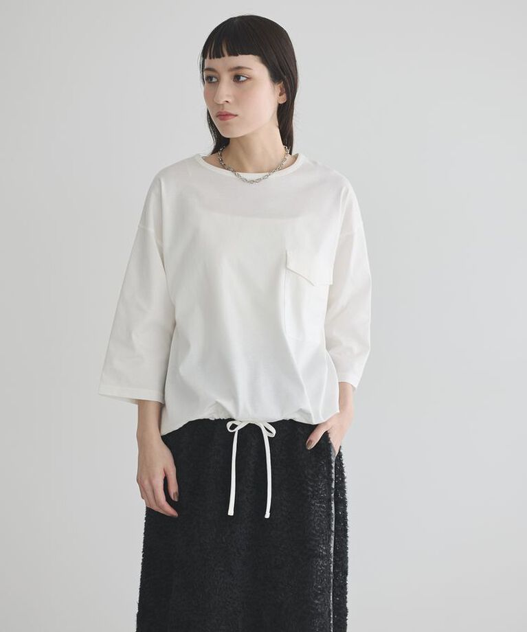 GARAGE OF GOOD CLOTHING「【日本製】七分袖裾ドロストプルオーバー」|Tシャツ・カットソー|