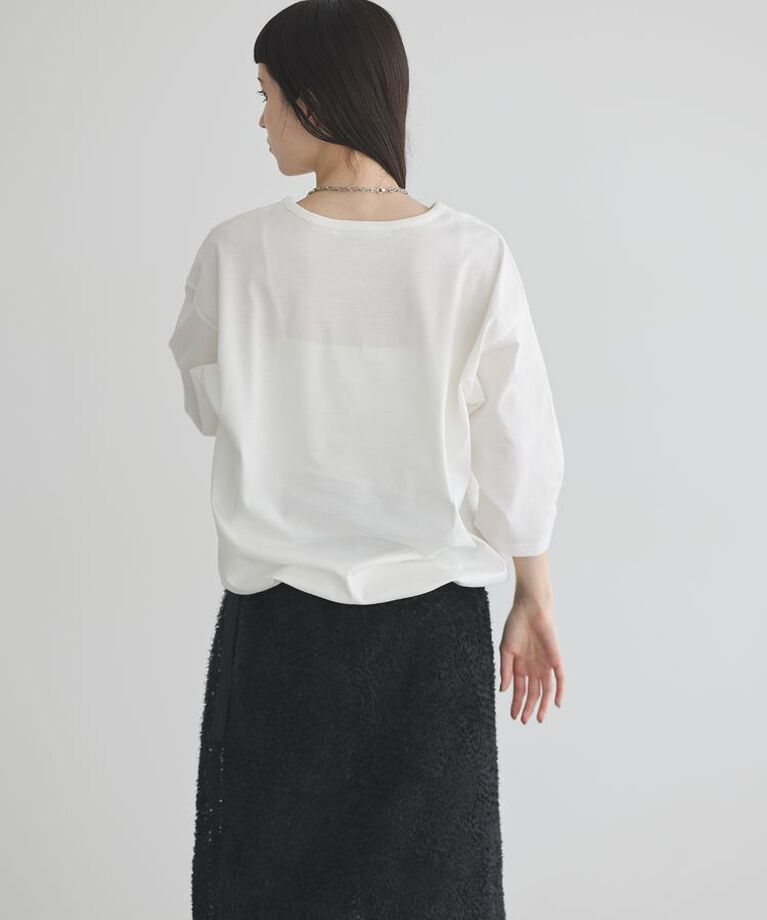 GARAGE OF GOOD CLOTHING「【日本製】七分袖裾ドロストプルオーバー」|Tシャツ・カットソー|