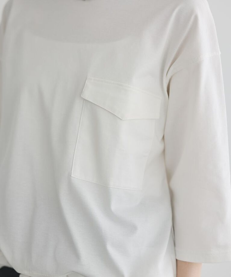 GARAGE OF GOOD CLOTHING「【日本製】七分袖裾ドロストプルオーバー」|Tシャツ・カットソー|