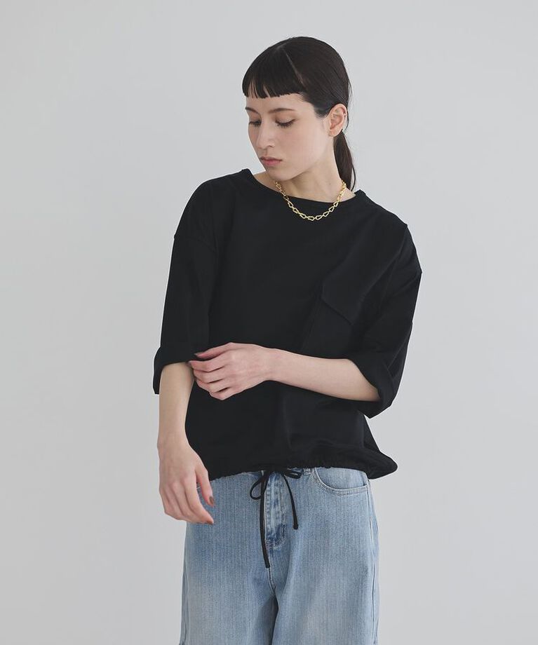 GARAGE OF GOOD CLOTHING「【日本製】七分袖裾ドロストプルオーバー」|Tシャツ・カットソー|