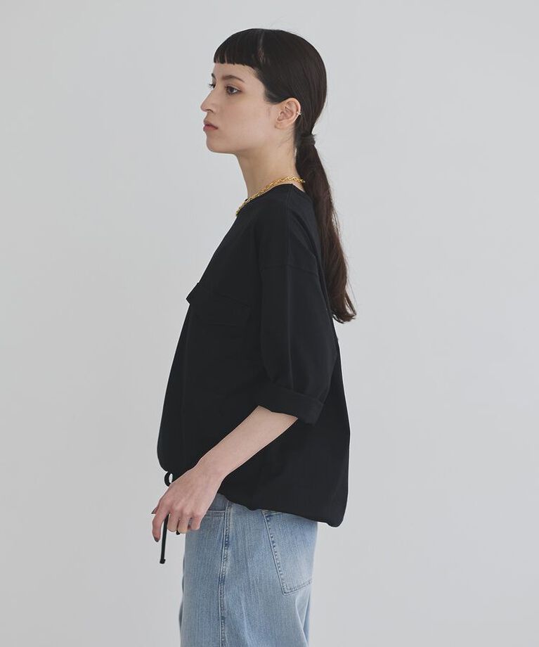 GARAGE OF GOOD CLOTHING「【日本製】七分袖裾ドロストプルオーバー」|Tシャツ・カットソー|