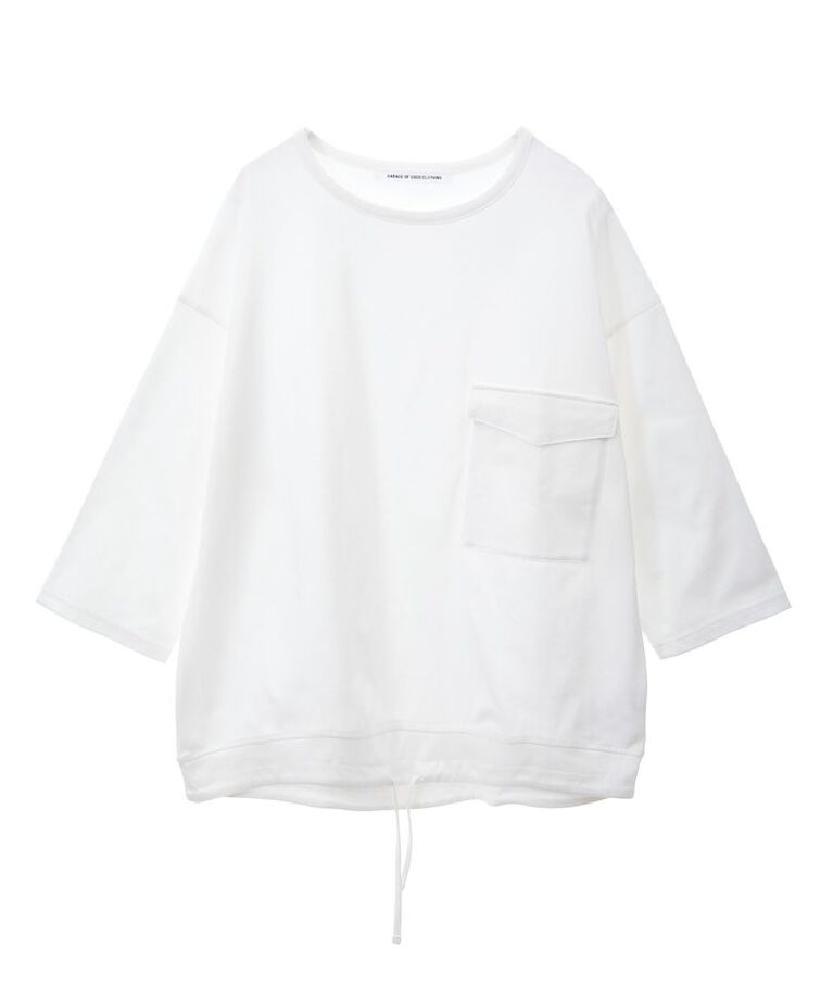 GARAGE OF GOOD CLOTHING「【日本製】七分袖裾ドロストプルオーバー」|Tシャツ・カットソー|