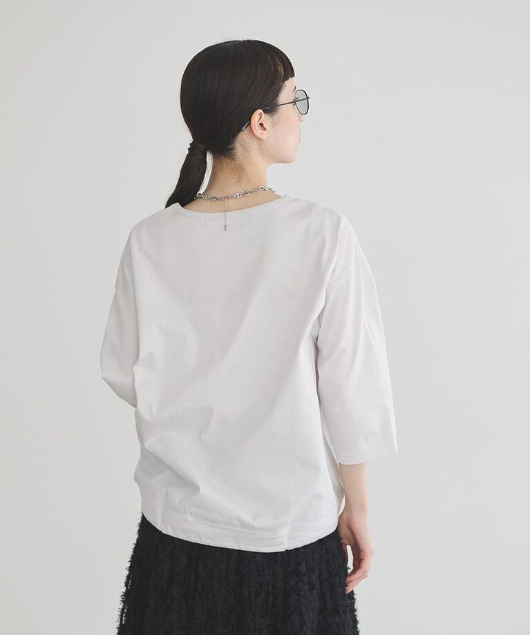 GARAGE OF GOOD CLOTHING「【日本製】七分袖裾ドロストプルオーバー」|Tシャツ・カットソー|