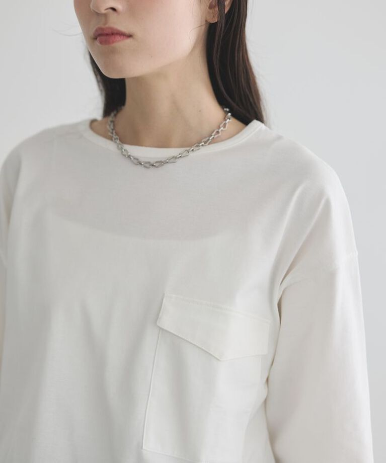 GARAGE OF GOOD CLOTHING「【日本製】七分袖裾ドロストプルオーバー」|Tシャツ・カットソー|