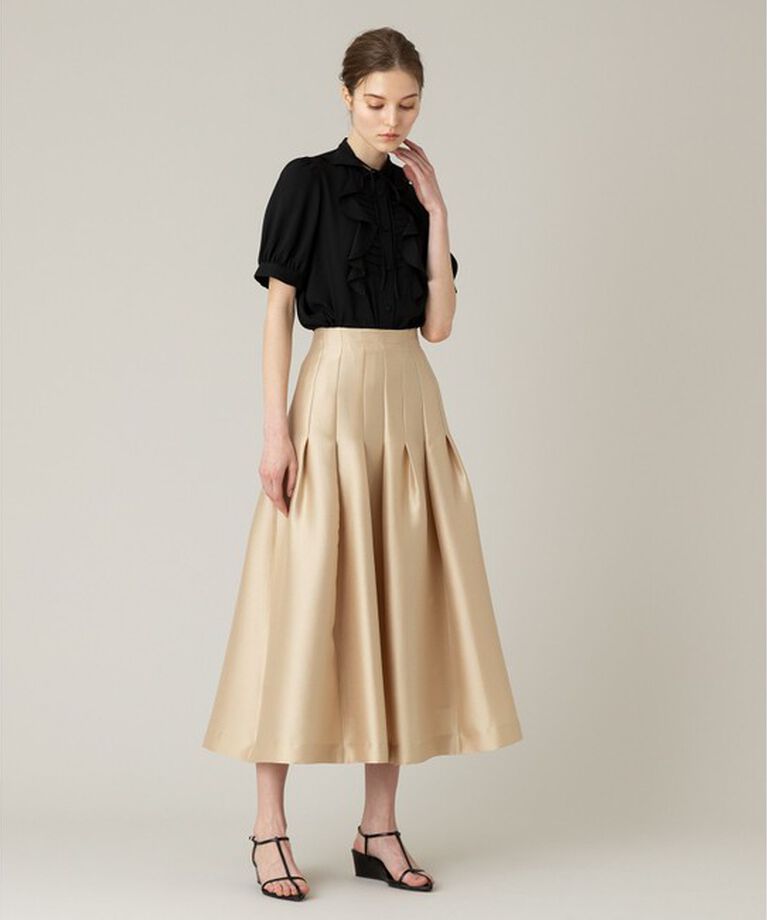 LOULOU WILLOUGHBY「【LOULOU WILLOUGHBY】◇ジップアップタックスカート」|スカート|