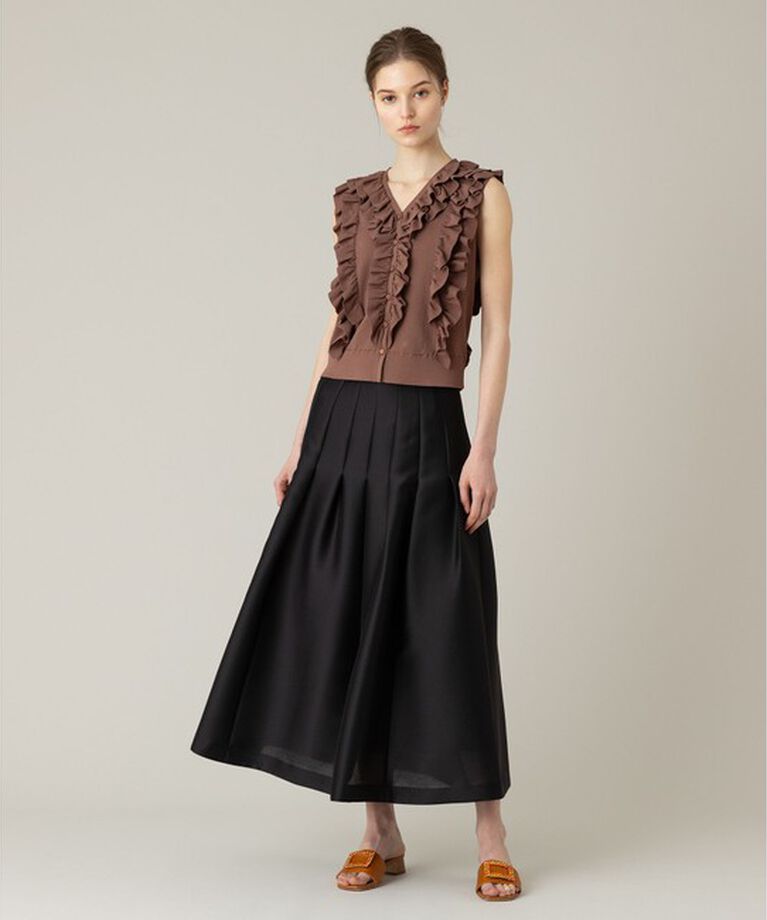 LOULOU WILLOUGHBY「【LOULOU WILLOUGHBY】◇ジップアップタックスカート」|スカート|