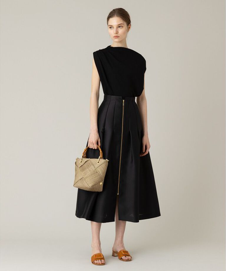 LOULOU WILLOUGHBY「【LOULOU WILLOUGHBY】◇ジップアップタックスカート」|スカート|