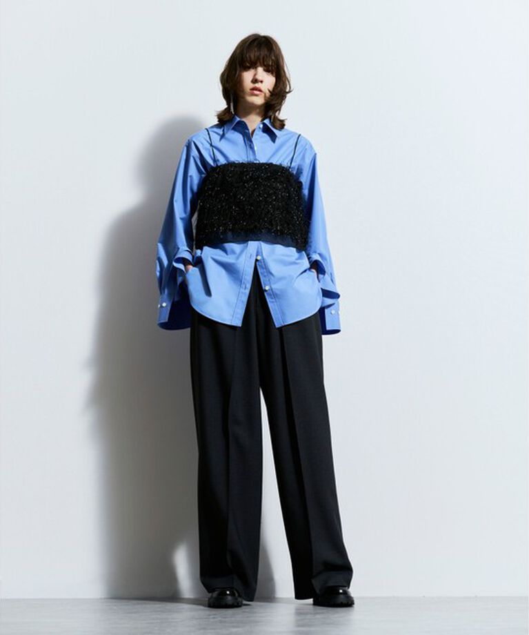 allureville「ギャバタックモダンワイドパンツ」|その他|