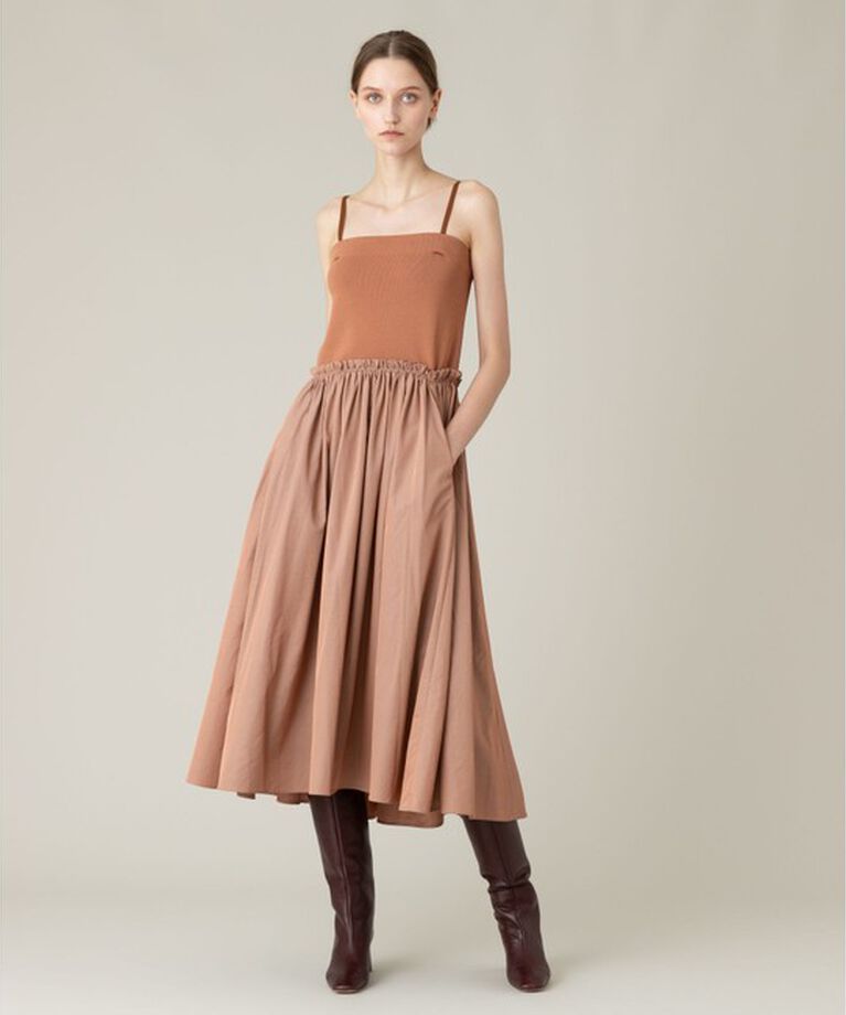 LOULOU WILLOUGHBY「【LOULOU WILLOUGHBY】ビスチェニットワンピース」|ワンピース|