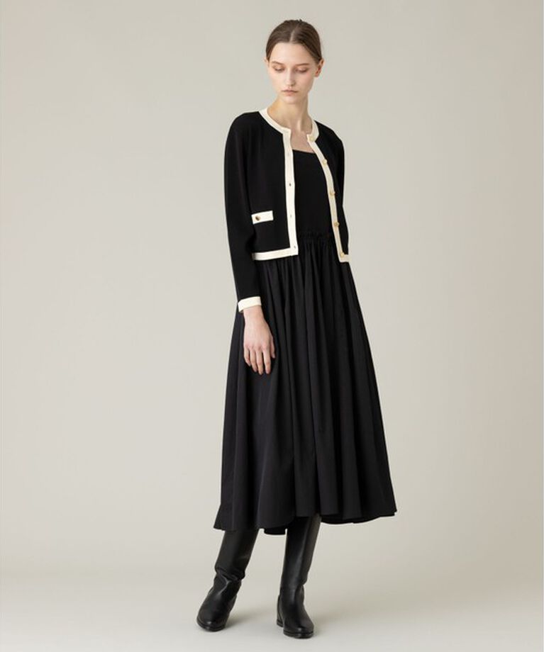 LOULOU WILLOUGHBY「【LOULOU WILLOUGHBY】ビスチェニットワンピース」|ワンピース|