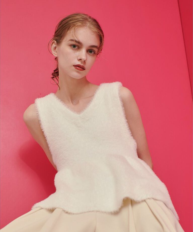 LOULOU WILLOUGHBY「【LOULOU WILLOUGHBY】フェザーペプラムジレ」|その他|