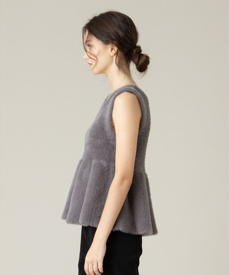LOULOU WILLOUGHBY「【LOULOU WILLOUGHBY】フェザーペプラムジレ」|その他|