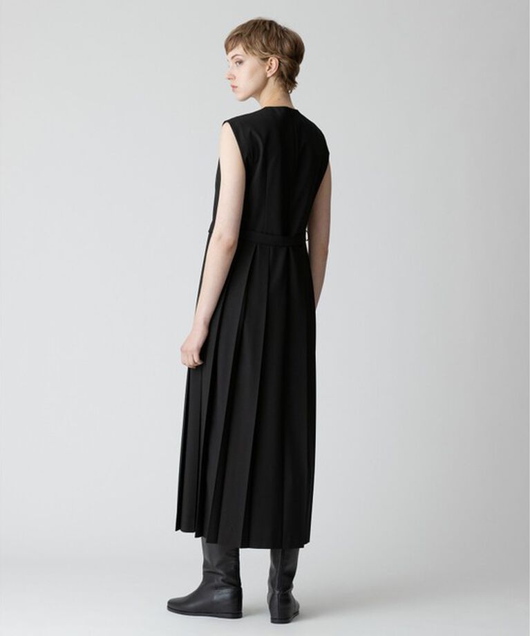 allureville「【allureville×otona MUSE】TRトロサイドスリットプリーツワンピース」|ワンピース|