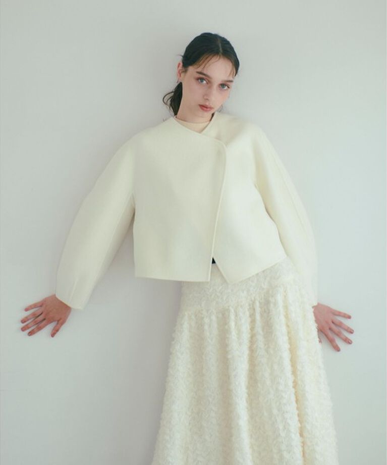 LOULOU WILLOUGHBY「【LOULOU WILLOUGHBY】シャルムビーバーリバージャケット」|ノーカラージャケット|